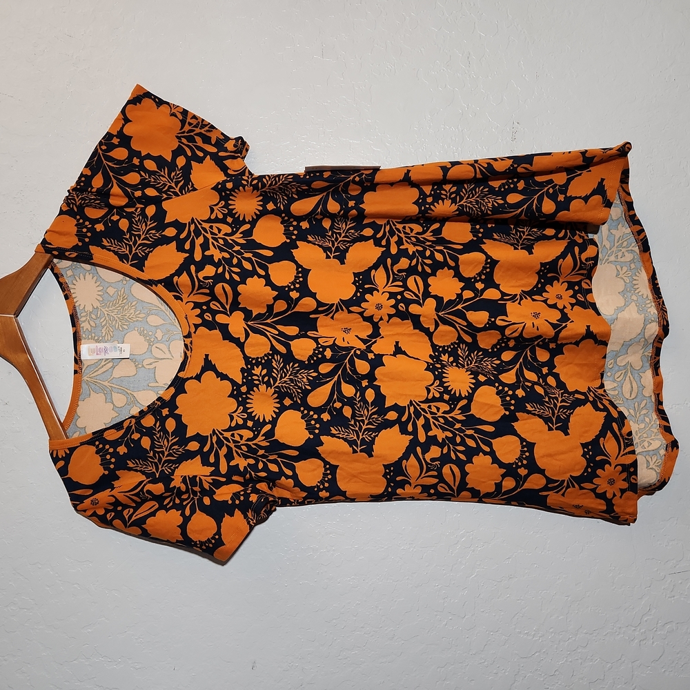 LULAROE XS Classic T Leggings Material Floral Nwot